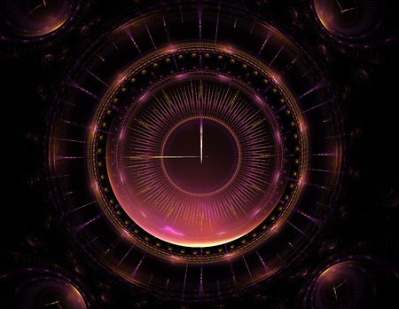 Christmas clockの写真素材