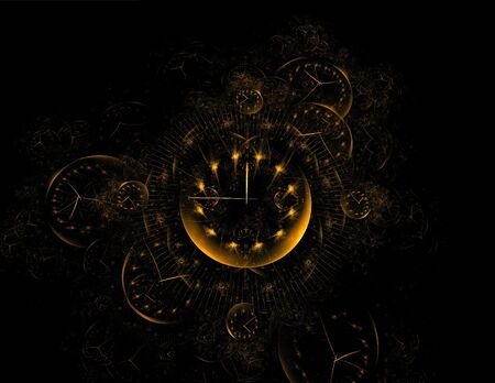 Christmas clockの写真素材