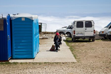 Toilet booths on  Ai-Petri