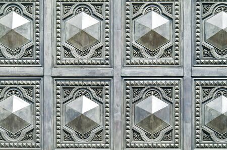 Cathedral of Christ the Saviour, decorative pattern on a doorの写真素材