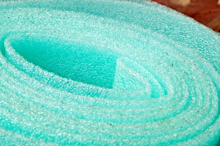 Building material is a polyethylene, green backgroundの写真素材