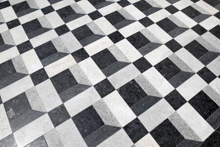 Pattern from marble tiles on the floor