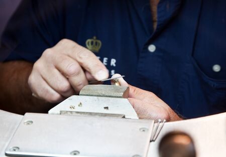 Faceting of the diamondの写真素材