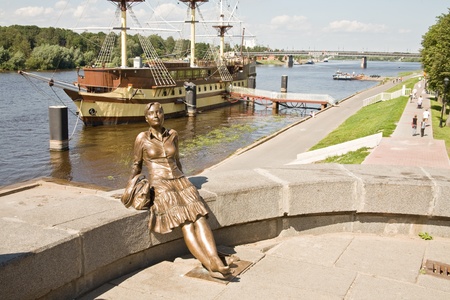 Sculptural composition Girl without sandalsのeditorial素材