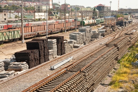 Replacement of the railroad bed