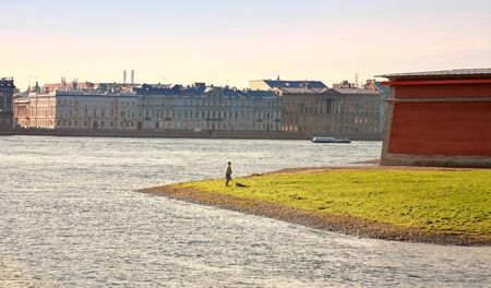 River the Neva. Saint Petersburg cityの写真素材