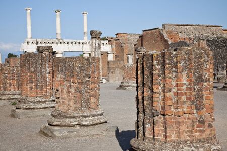 Pompeii  Town squareの写真素材