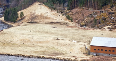 Pasture in the mountains