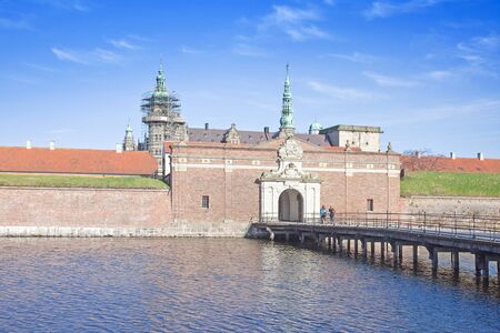 Ancient castle on the shore of the strait of Oresund in Denmarkのeditorial素材