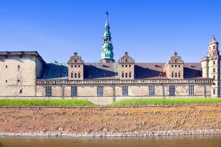 Ancient castle on the shore of the strait of Oresund in Denmarkのeditorial素材