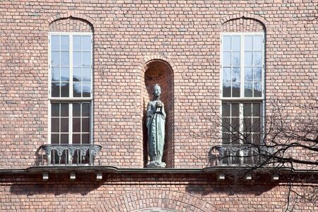 Stockholm. Facade of town hall.の写真素材