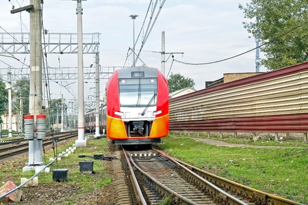 Modern train for comfortable rapid journeys