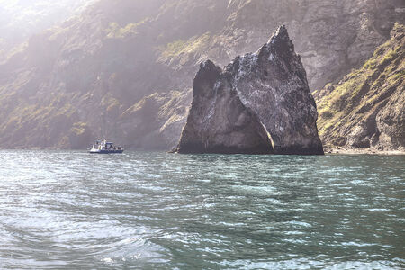 Kara Dag Mountain  Golden gateの写真素材