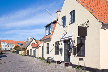 Fishing village with houses of the 16th century, where it is forbidden to reconstruct the facades of housesの写真素材