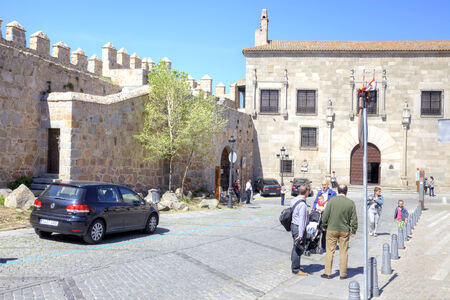 SPAIN, AVILA - May 03.2014: The historic center of the medieval city