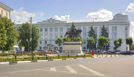 RUSSIA, TVER - July, 16.2014: Monument to the Grand duke to Mikhail of Tverのeditorial素材