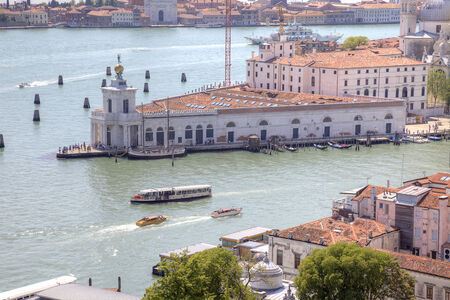 ITALY, VENICE - May 01.2014: View of city Venice from the height of bird flight のeditorial素材