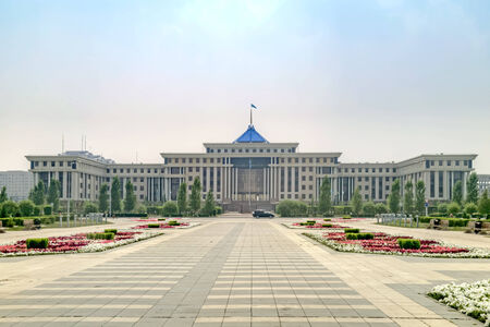 ASTANA, KAZAKHSTAN REPUBLIC - June 24, 2013: The General Headquarters and the Ministry of National Defenseのeditorial素材