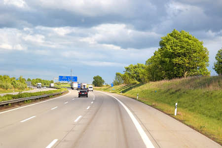 Highways in the center of Europeのeditorial素材