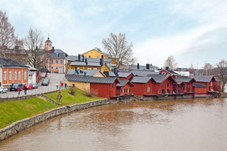 FINLAND, PORVOO - May 05.2013: Historical center of ancient cityのeditorial素材