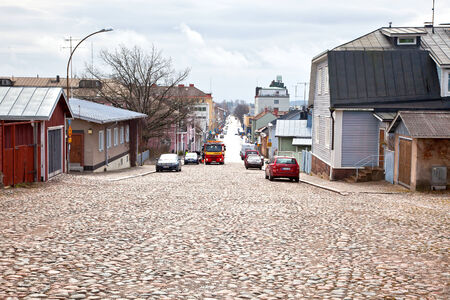 FINLAND, PORVOO - May 05.2013: Historical center of ancient cityのeditorial素材