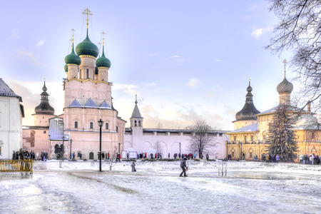 RUSSIA, ROSTOV - January 03.2015: Eldest city of Russia. Included in the Gold Ring of Russia. Kremlin is in city Rostovのeditorial素材
