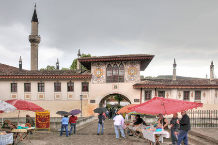 RUSSIA, CRIMEA, BAKHCHYSARAI - May 10.2009: Included in an ancient khan palaceのeditorial素材