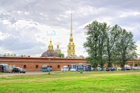 SAINT PETERSBURG, RUSSIA - June 03.2015: View of the Peter and Paul Fortress in city Saint Petersburgのeditorial素材