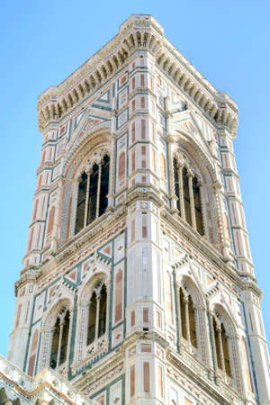 Giotto bell tower of the Cathedral of Santa Maria del Fioreの写真素材