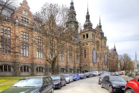STOCKHOLM, SWEDEN - May 04.2013: North Museum or the Nordic Museum - a museum of Swedish culture and ethnography, located on the island of Djurgarden in Stockholmのeditorial素材