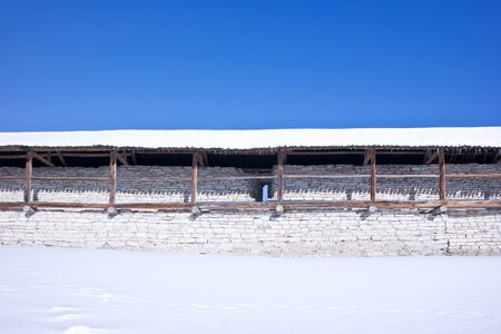PSKOV, RUSSIA - February 21.2018: Pskov fortress, an ancient defensive structureのeditorial素材
