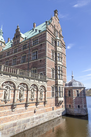 HILLROD, DENMARK - May 02.2013: Frederiksborg Castle is the residence of the Danish kings. A masterpiece of the Scandinavian Renaissance. National History Museumのeditorial素材