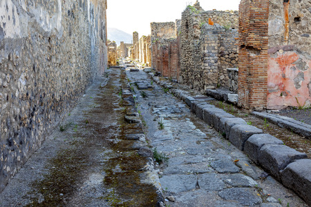 Pompeii is an ancient Roman city near Naples, in the Campania region, buried under a layer of volcanic ash as a result of the eruption of Vesuvius in the second half of October 79 AD. e.のeditorial素材