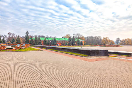 Brest, Republic of Belarus - March 10.2020: Square in the Brest Fortress memorial complexのeditorial素材