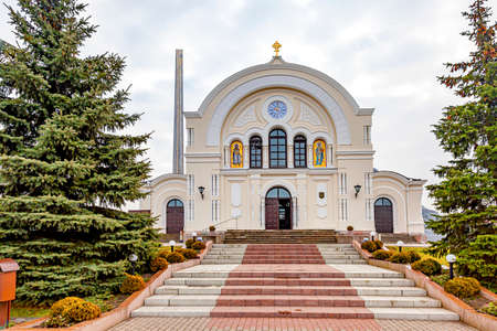 Garrison St. Nicholas Church in the Brest Fortress memorial complexのeditorial素材