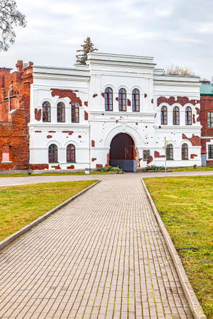 BREST, REPUBLIC OF BELARUS - March 10.2020: Kholm Gate in the Brest Fortress memorial complex