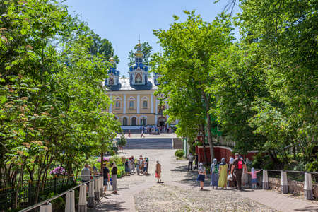 Holy Dormition Pskovo-Pechersky Monastery (Pskov-Caves Monastery). Descent the Bloody path