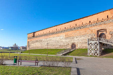 Lida castle. A fourteenth century citadel in the city of Lida. Republic of Belarusのeditorial素材