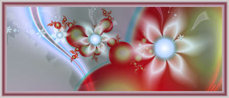 Texture. Abstract fractal. Computer graphics. Illustrationの写真素材