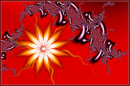 Texture. Abstract fractal. Computer graphics. Illustrationの写真素材