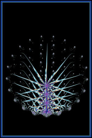Texture. Abstract fractal. Computer graphics. Illustrationの写真素材