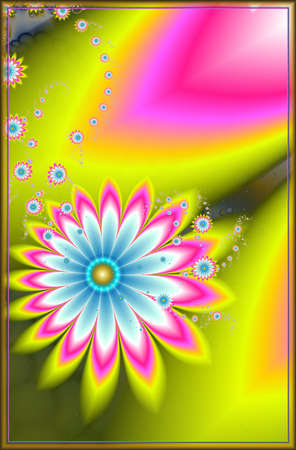 Texture. Abstract fractal. Computer graphics. Illustrationの写真素材
