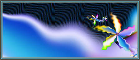 Texture. Abstract fractal. Computer graphics. Illustrationの写真素材