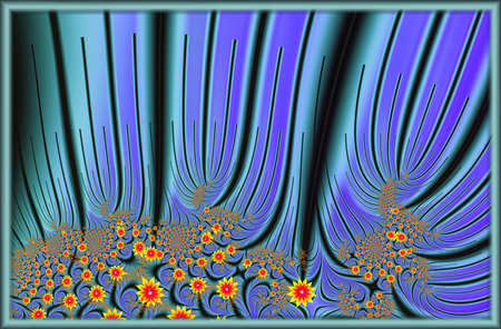 Texture. Abstract fractal. Computer graphics. Illustrationの写真素材