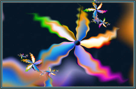 Texture. Abstract fractal. Computer graphics. Illustrationの写真素材