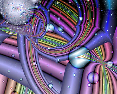 Texture. Abstract fractal. Computer graphics. Illustrationの写真素材