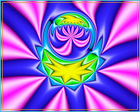 Texture. Abstract fractal. Computer graphics. Illustrationの写真素材