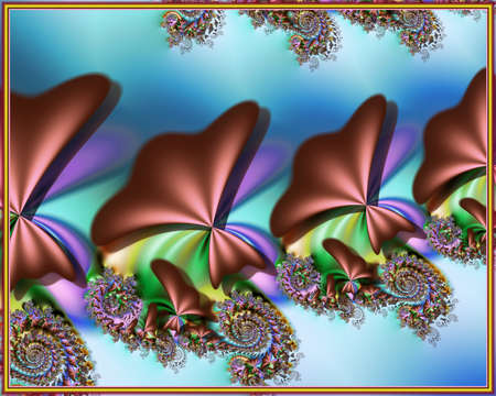 Texture. Abstract fractal. Computer graphics. Illustrationの写真素材