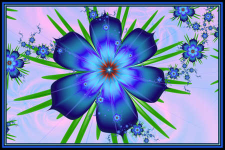Texture. Abstract fractal. Computer graphics. Illustrationの写真素材