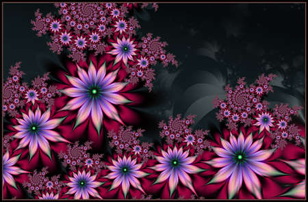 Texture. Abstract fractal. Computer graphics. Illustrationの写真素材